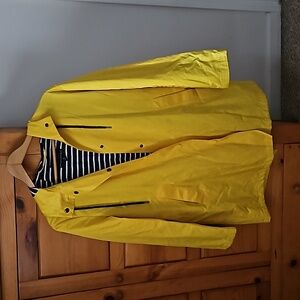 Banana Republic Mustard Yellow Raincoat, New